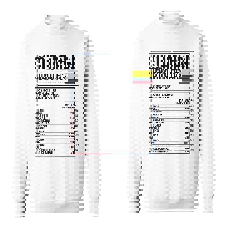 コロンビア 栄養成分 食品 カミセタ コミダ コロンビア スウェットシャツ