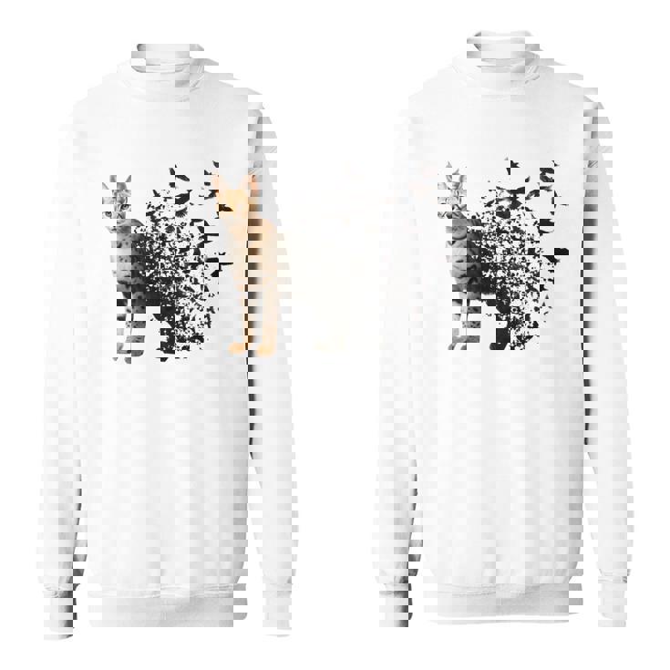 サーバルキャット 長袖tシャツ スウェットシャツ