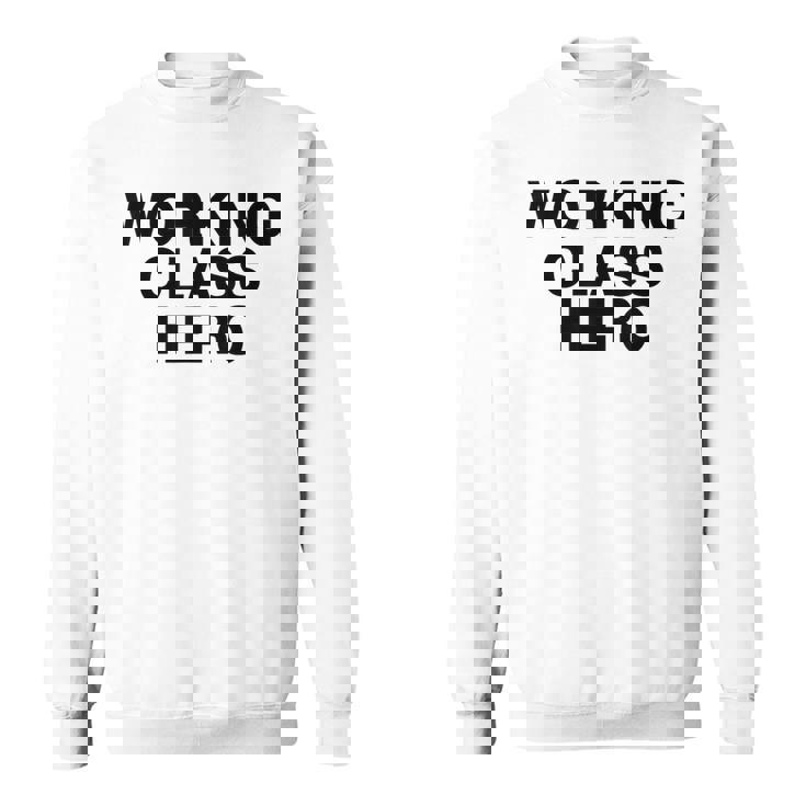 ジョン・ロック平和活動家が着用したワーキングクラスヒーロー。 スウェットシャツ