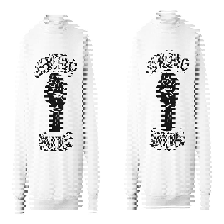 チカーノパワー メキシコ メキシコ ラティーナ ラテンクス ラザノ ラ ミグラ スウェットシャツ