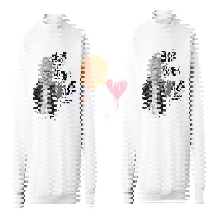 チャッキー・ティファニー・イート・ユア・ハート・アウト・バレンタイン 長袖tシャツ スウェットシャツ