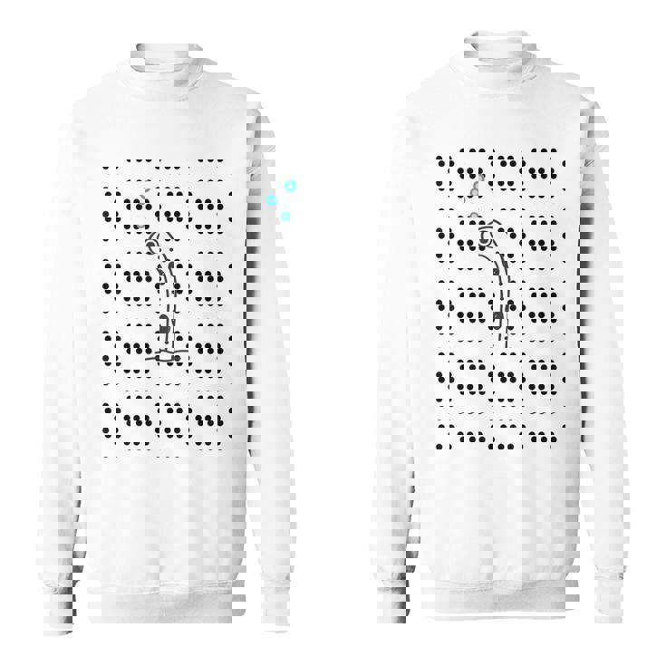 チンアナゴ《ドット柄 水玉模様》【どうぶつフレンズ】魚 水族館の生き物 かわいい 面白い 動物 スウェットシャツ