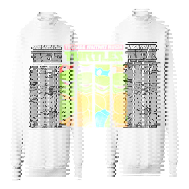 ティーンエイジ・ミュータント・ニンジャ・タートルズ フェイスパネル グラフィックtシャツ スウェットシャツ