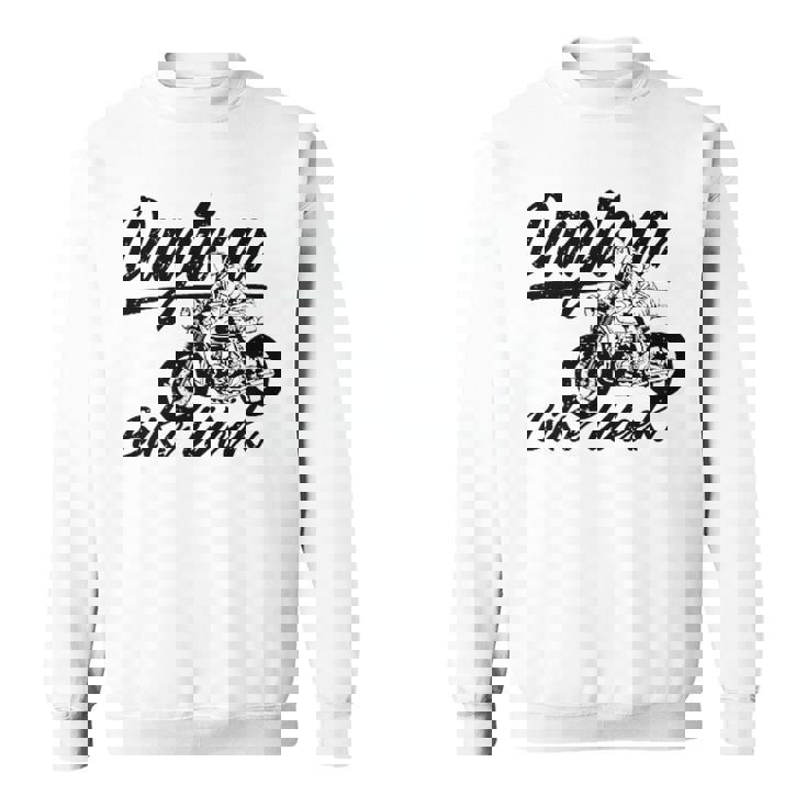 デイトナdaytona ビーチバイクウィーク レトロアンティーク調オートバイデザイン スウェットシャツ