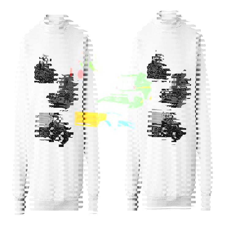 トラクター トラクター コンバインハーベスター 農家 農業 スウェットシャツ