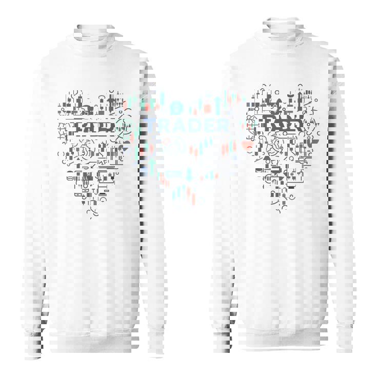 トレーダーハート I Love Cryptocurrencyトレーディング 暗号トレーダー スウェットシャツ