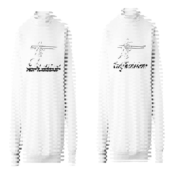 ドラムスティック トラディショナルグリップ – ジャズやドラムラインに最適 スウェットシャツ