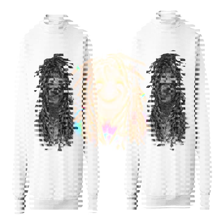 ドレッド ヒップホップ レゲエ 動物 ナマケモノ スウェットシャツ