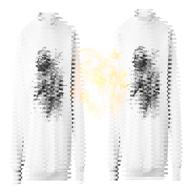 ナマケモノのアートワーク 動物ナマケモノ スウェットシャツ