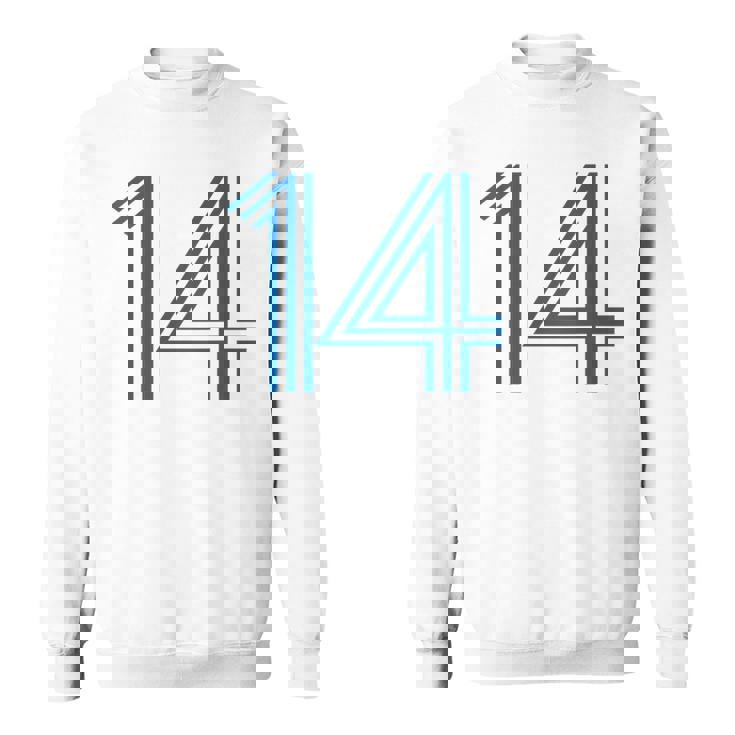 ナンバー14 シャツ レトロユニフォーム ヨーロッパスタイル バックプリントジャージ スウェットシャツ