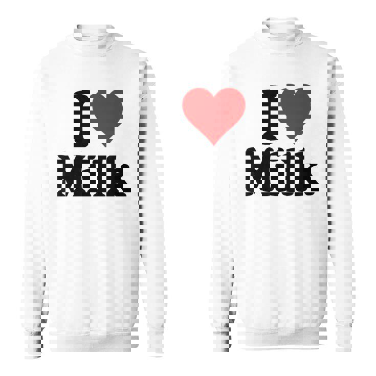 ハートミルクが大好き スウェットシャツ