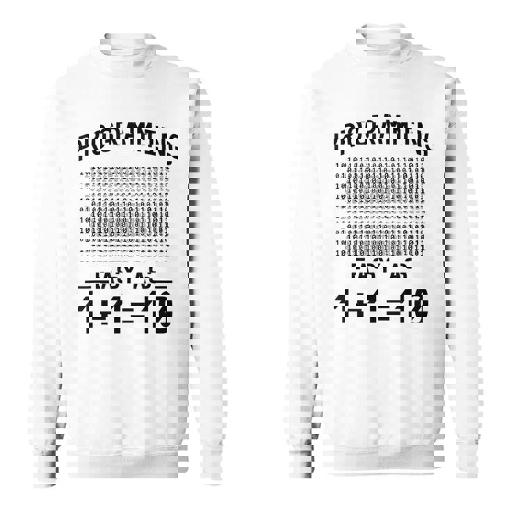 バイナリコーディングプログラミング 1110 バイナリコード スウェットシャツ