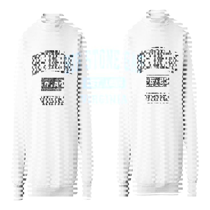 ビッグストーンギャップ バージニアva ヴィンテージ スポーツデザイン ネイビープリント スウェットシャツ