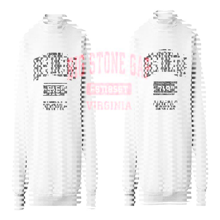 ビッグストーンギャップ バージニアバージニアva ヴィンテージスポーツデザイン レッドデザイン スウェットシャツ