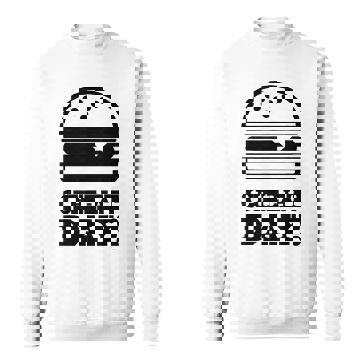 ファニージム チートデー ハンバーガー キャブ フード スウェットシャツ