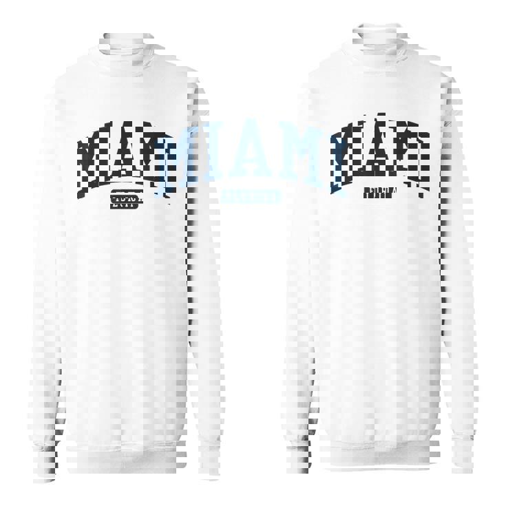 フロリダ州マイアミ Fl カレッジ大学スタイル ネイビー スウェットシャツ