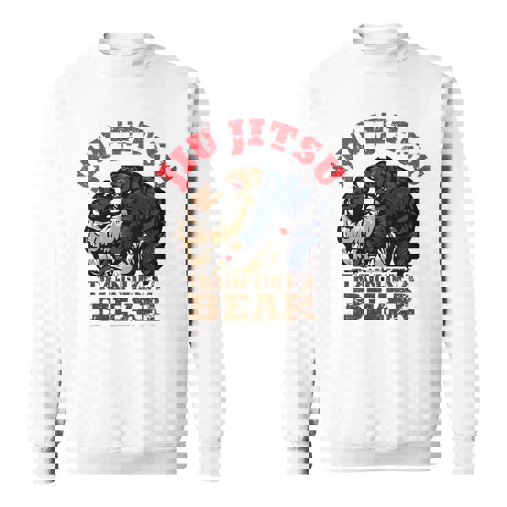 ブラジリアン柔術 Bjj クマのように訓練する 長袖tシャツ スウェットシャツ