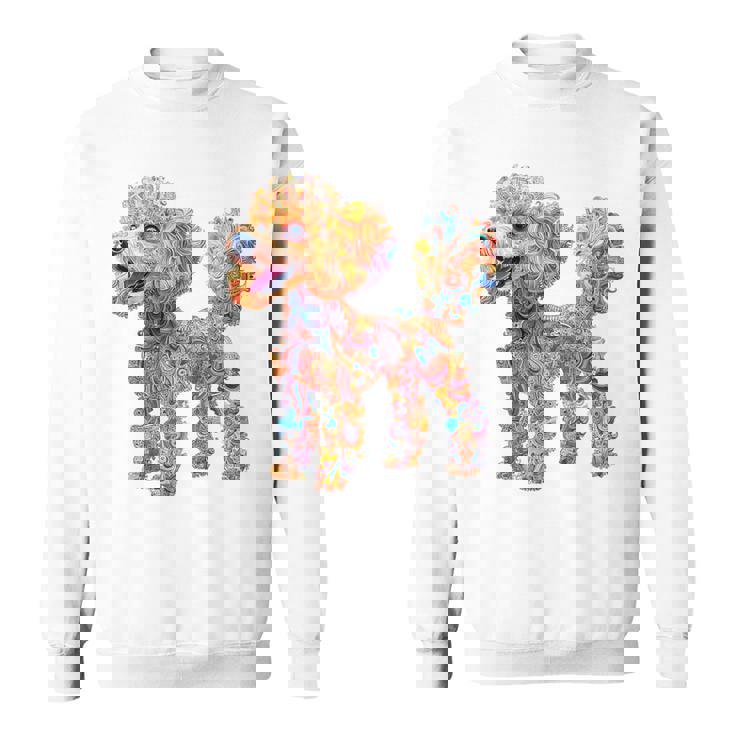 プードル 犬 モチーフ ペット イラスト プードル スウェットシャツ