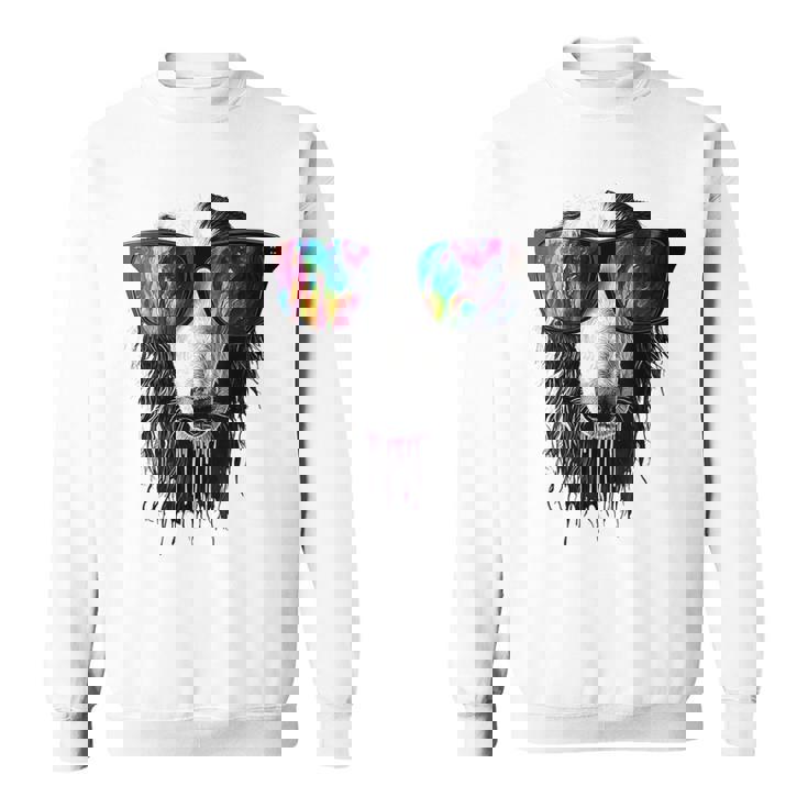 ボルゾイ 犬 モチーフ ペット イラスト サングラス ボルゾイ スウェットシャツ