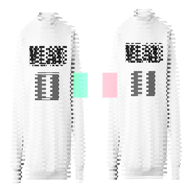 ミラノ イタリア ミラノ イタリー 旗 イタリアン スウェットシャツ