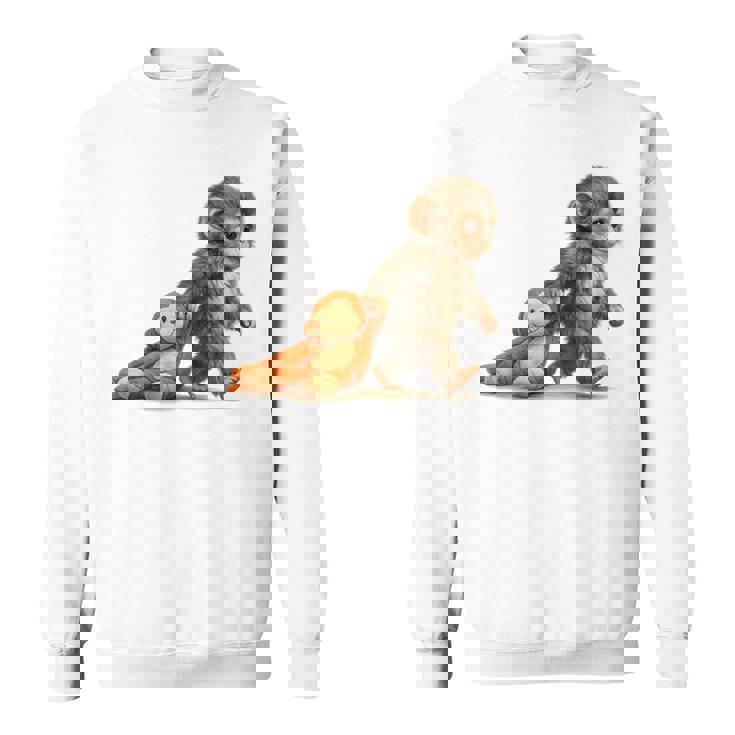 モンキーパンチ ベビー マカク リトルパンチ ビッグ キュート ラブ ぬいぐるみ スウェットシャツ