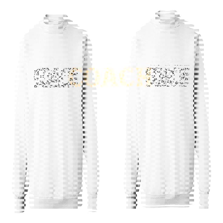 レオパードデザインのチアリーディングコーチ 面白いチアコーチ スウェットシャツ