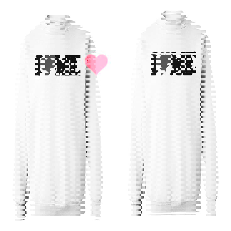 レッドハートデザイン I Love Me スウェットシャツ