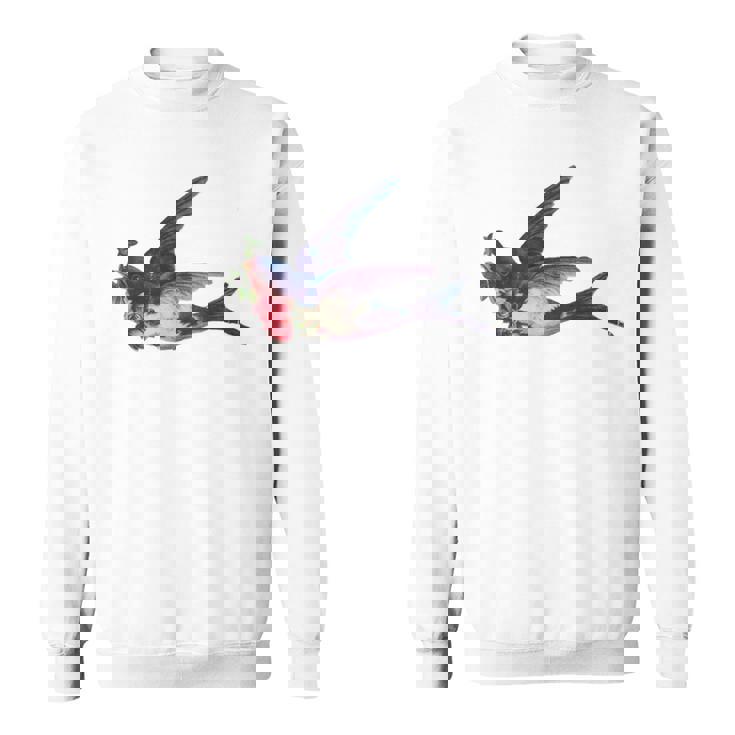 レトロ レディース ヴィンテージ メンズ ツバメ タトゥー デザイン スウェットシャツ