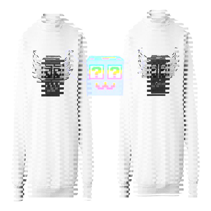 ロックスゲーム内でブレインロットゴッドラッキーブロック4頭脳を盗む スウェットシャツ