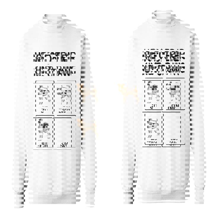 ワイヤーフォックステリアガイド 犬の服従を訓練する スウェットシャツ