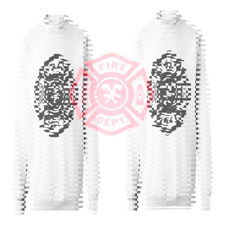 伝統的な消防署救助隊員エンブレムアート。 スウェットシャツ