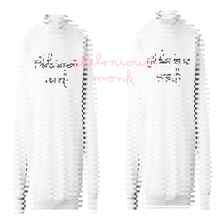 公式セロニアス・モンク・ジャズ・アイコングッズ カレッジ罫線入り スウェットシャツ