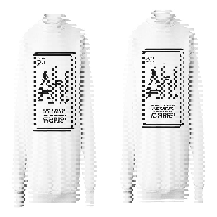 周期表 Ah 驚き元素 化学 科学 駄洒落。 スウェットシャツ