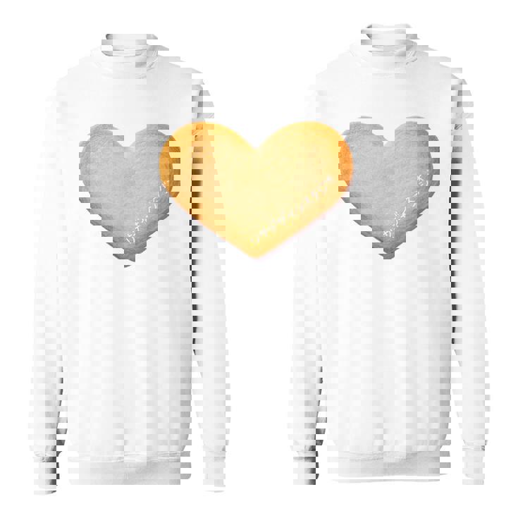 大きなハートのクッキー スウェットシャツ