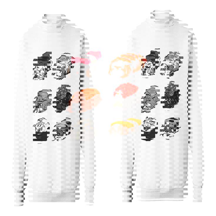 寿司シーズー スウェットシャツ