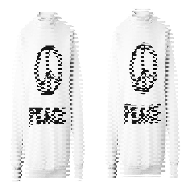 平和の印 平和のシンボル 世界平和 希望 調和 Peaceign World Peaceymbol Hope スウェットシャツ