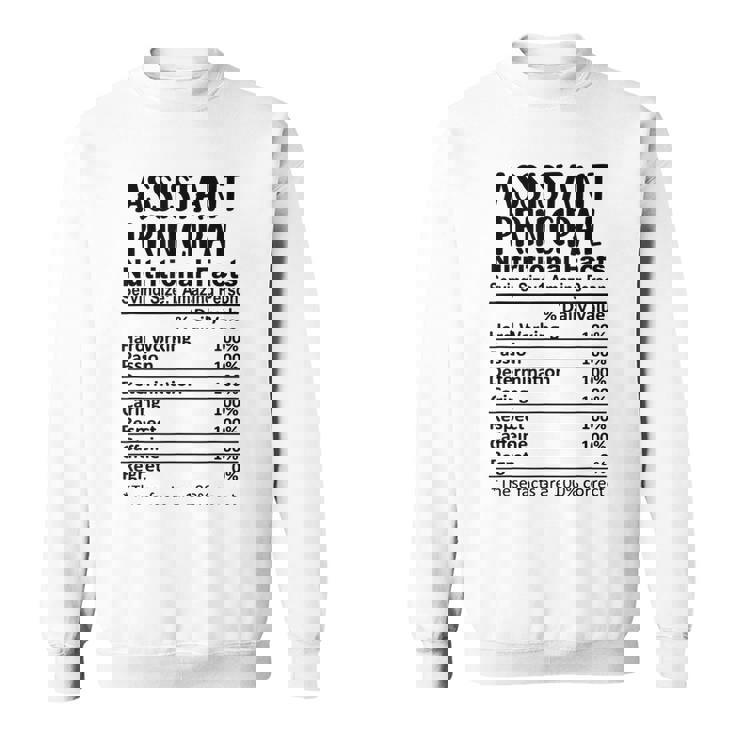 教頭栄養成分表おかしい スウェットシャツ