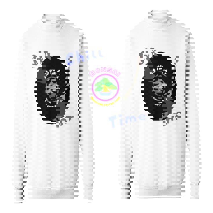 盆栽×レコード 静かに過ごすチル時間デザイン スウェットシャツ