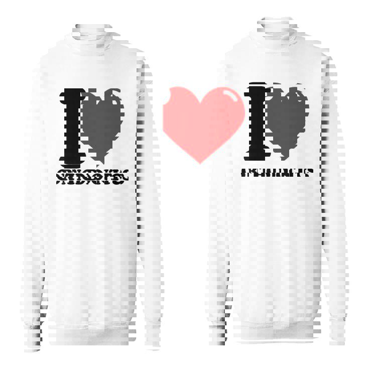 私は歯科矯正が大好きです スウェットシャツ