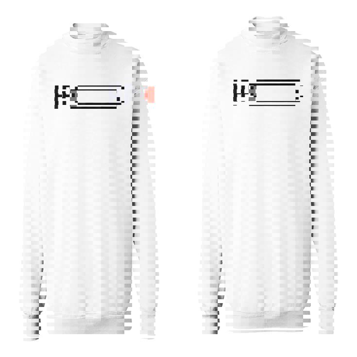 絶不調を伝える ピクセルアートパロディデザイン スウェットシャツ