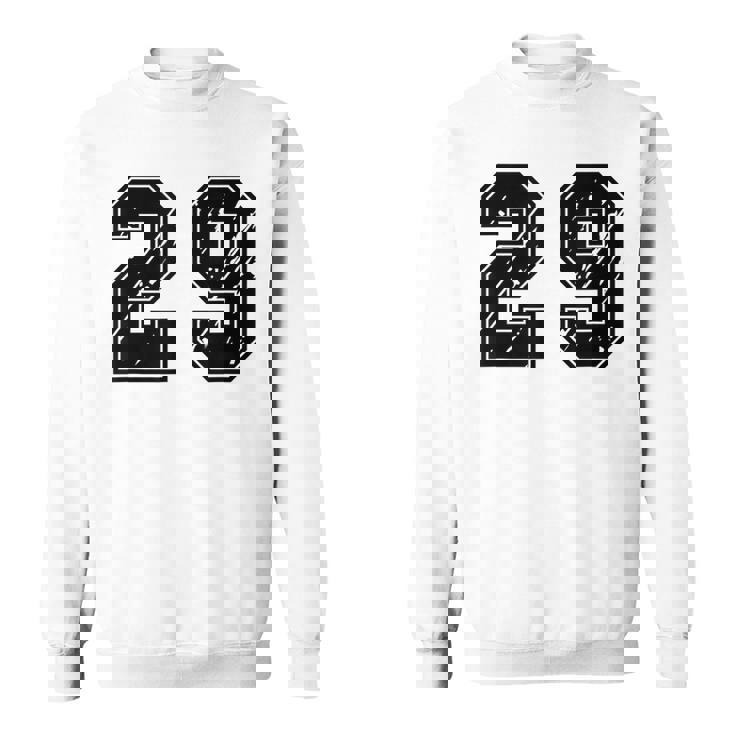 背番号 29 チーム短大スポーツ背番号付きユニフォーム スウェットシャツ