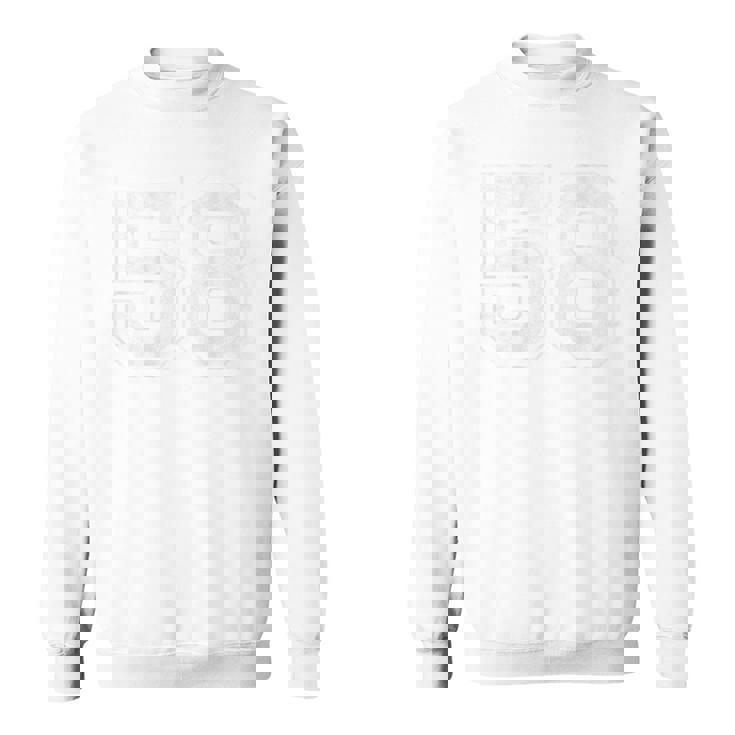 背面に58番。 スウェットシャツ