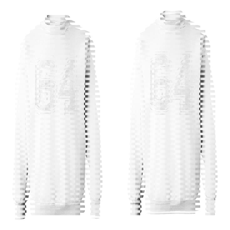 背面に64番。 スウェットシャツ