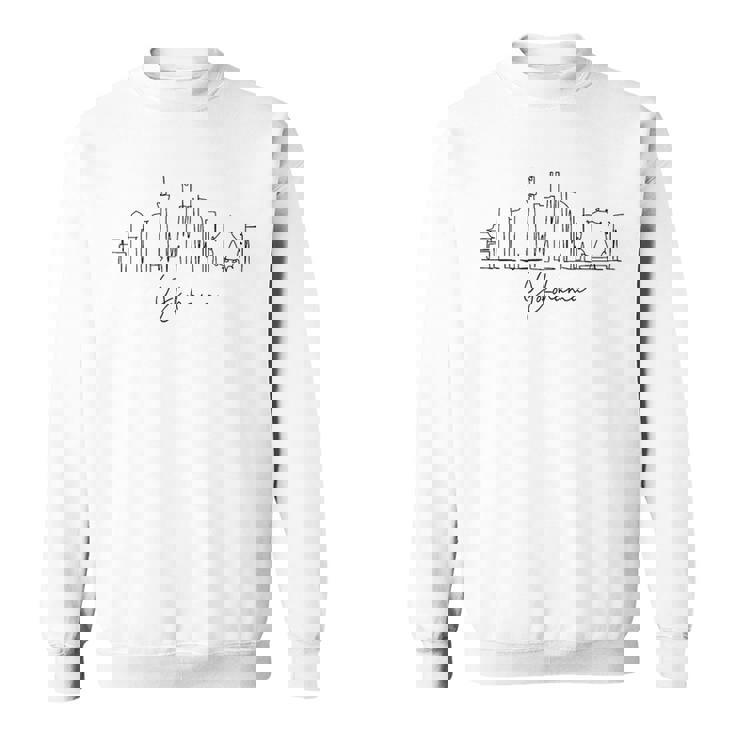 街 スカイライン 旅行 お土産 観光 横浜 日本 スウェットシャツ