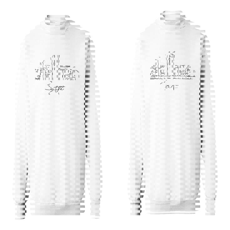 都市 スカイライン 旅行 お土産 観光 シンガポール スウェットシャツ