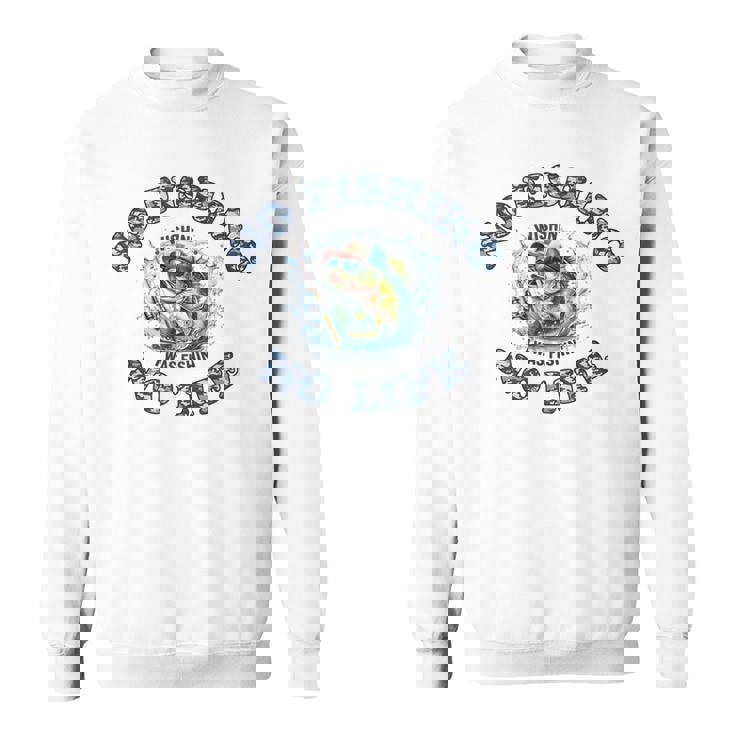 釣り クール バス釣り おもしろ フィッシング ライフ カモフラージュ グラフィック スウェットシャツ