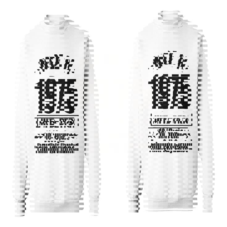 限定版 1975年 誕生日 1975年 1975年生まれ スウェットシャツ