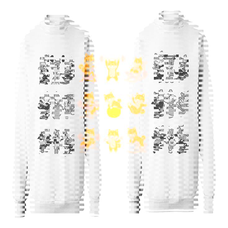 面白いtシャツ 柴犬 筋トレ ジム イヌ グッズ かわいい おもしろ 面白い 服 ネタ おもしろtシャツ スウェットシャツ