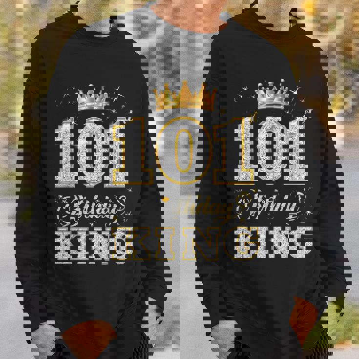 101歳の誕生日王 101歳の誕生日パーティー スウェットシャツ 彼への贈り物