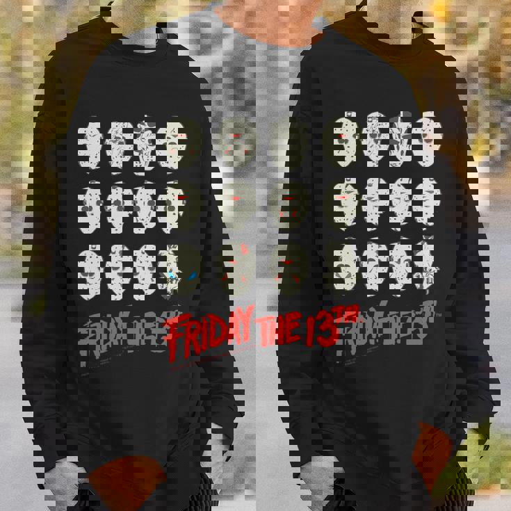 13日の金曜日 ハロウィン デザインマスク 長袖tシャツ スウェットシャツ 彼への贈り物